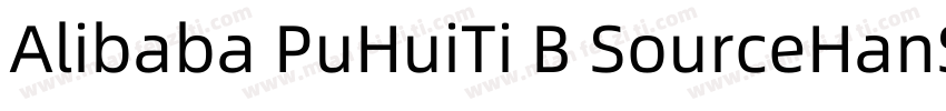 Alibaba PuHuiTi B SourceHanSanssc M字体转换